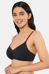 Amante Padded Non Wired Full Coverage T-Shirt Bra - Black Henna — thumbnail 3